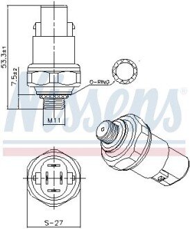 Датчик тиску First Fit nissens 301088