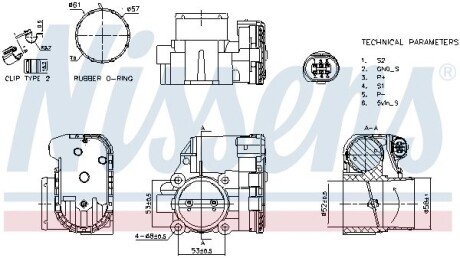 Дросельна заслонка з електроприводом nissens 955103 на Форд S-Max