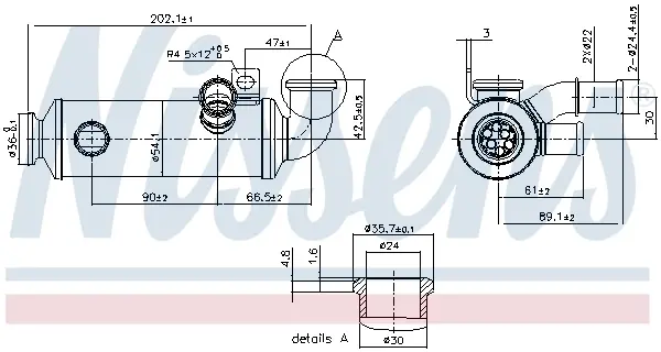 EGR cooler Nissens 989274 (фото 1)