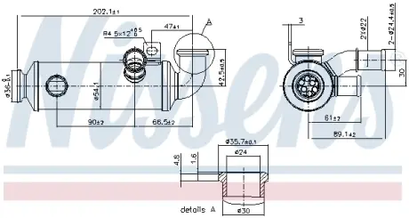 EGR cooler Nissens 989274