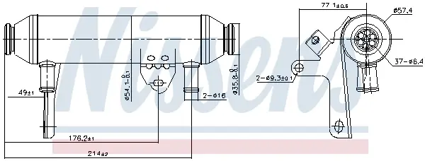 EGR cooler nissens 989292