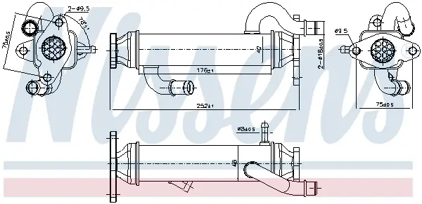 EGR cooler Nissens 989328 (фото 1)