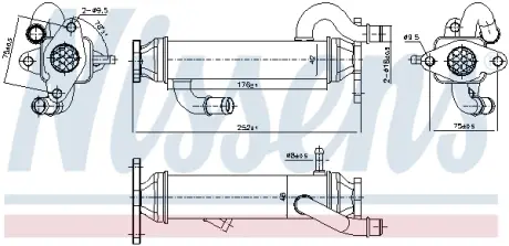 EGR cooler Nissens 989328