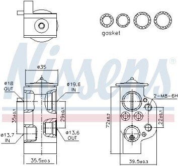 Клапан кондиціонера nissens 999375