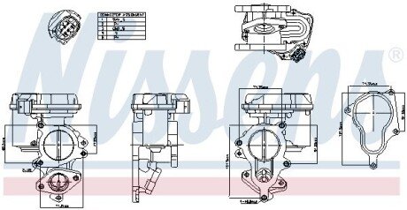 Клапан рециркуляціі (EGR) First Fit nissens 98156 на Ауди А4 б7