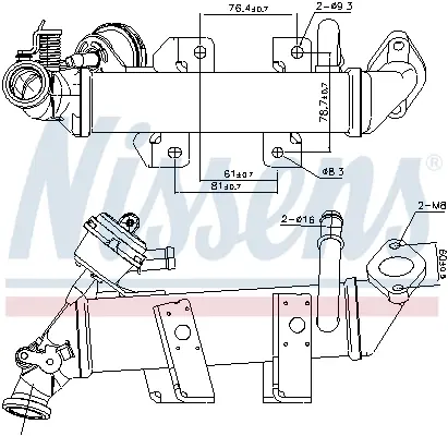 Клапан рециркуляціі ВГ (EGR) First Fit nissens 989287