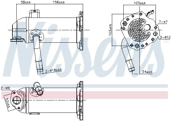 Клапан рециркуляціі ВГ (EGR) First Fit Nissens 989431 (фото 1)