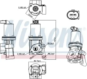 Клапан рециркуляціі ВГ (EGR) Nissens 98311