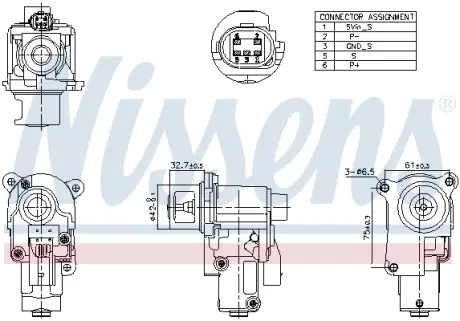 Клапан рециркуляцiї Nissens 98174