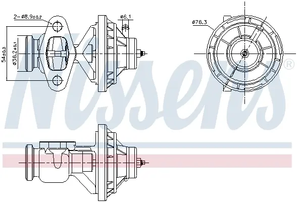 Клапан рециркуляції ВГ First Fit nissens 98342