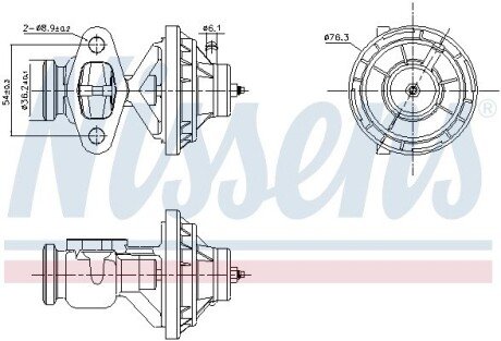 Клапан рециркуляції ВГ First Fit nissens 98342 на Сеат Ибица