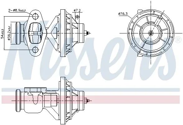 Клапан рециркуляції ВГ First Fit nissens 98390