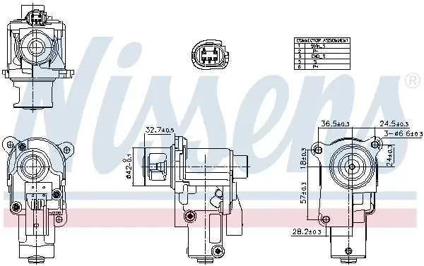 Клапан рециркуляції ВГ nissens 98552