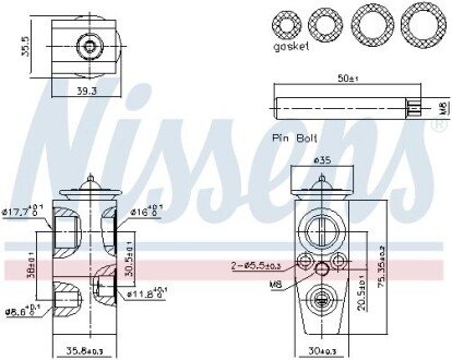 Клапан розширювальний кондиціонера nissens 999445 на Форд С-макс