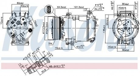 Компресор кондиціонера nissens 89481