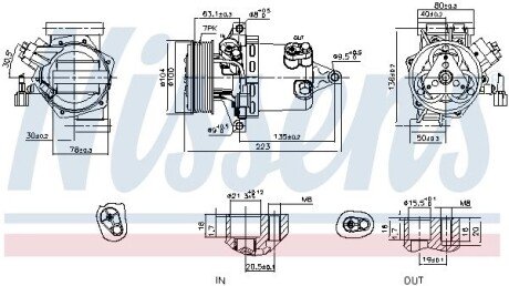 Компресор кондиціонера First Fit nissens 890053 на Ниссан Сентра