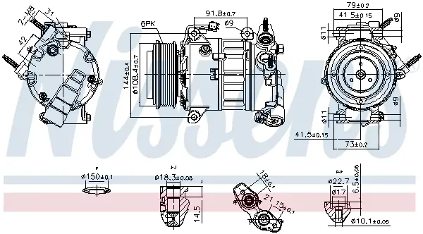 Компресор кондицiонера First Fit Nissens 890589 (фото 1)