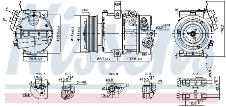 Компресор кондиціонера First Fit Nissens 890751