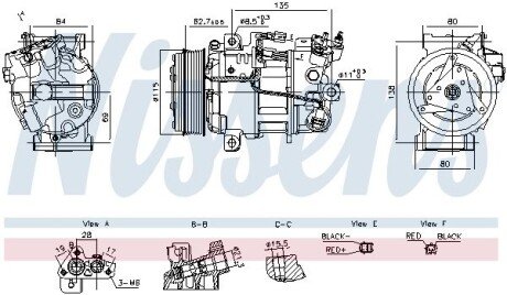Компресор кондиціонера First Fit nissens 891042 на Рено Сценик 4