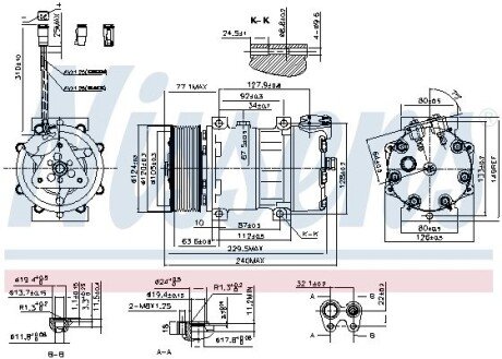 Компресор кондиціонера nissens 890022