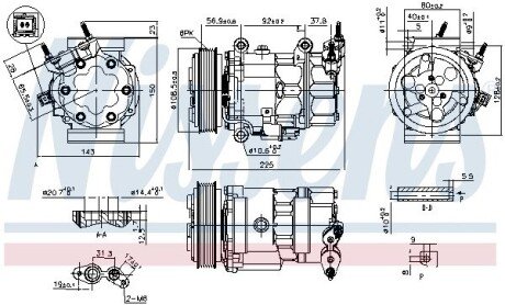 Компресор кондиціонера nissens 890041