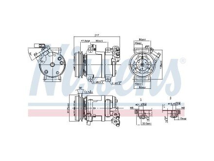 Компресор кондиціонера nissens 890064