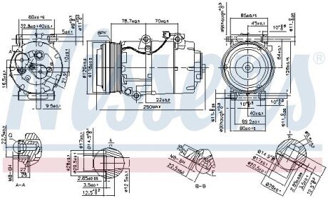 Компресор кондиціонера nissens 890090
