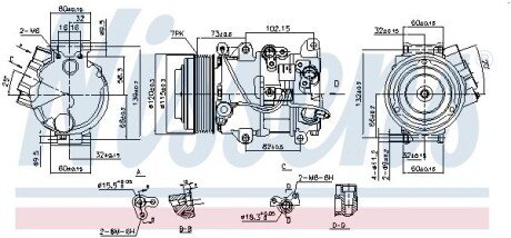 Компресор кондиціонера nissens 890141