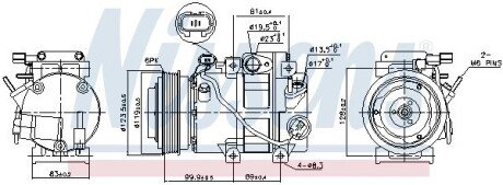 Компресор кондиціонера nissens 890151