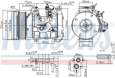 Компресор кондиціонера nissens 890153