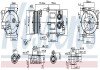 Компресор кондицiонера nissens 890179