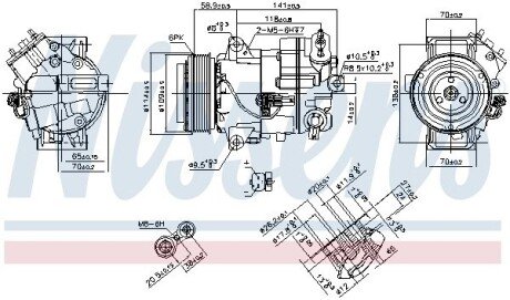 Компресор кондиціонера nissens 890263