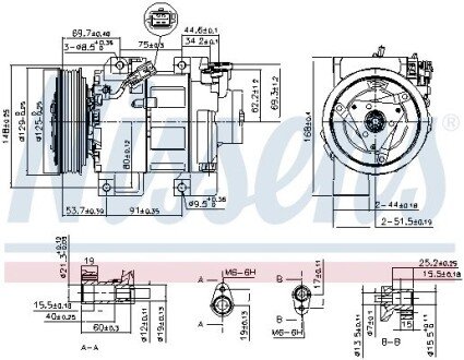 Компресор кондиціонера nissens 890293