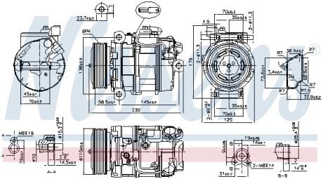 Компресор кондиціонера nissens 890358