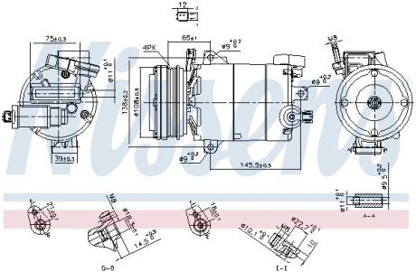 Компресор кондиціонера nissens 890794 на Форд Куга 2