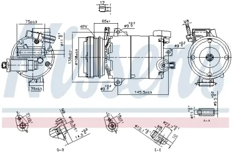 Комплект зчеплення в зборі Nissens 890794