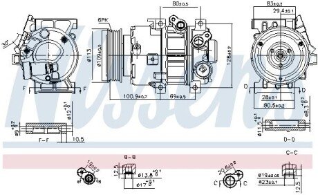 Компресор кондиціонера nissens 890916