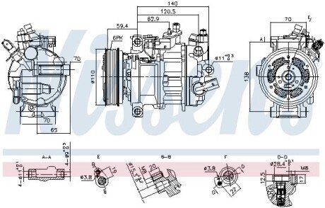 Компресор кондиціонера nissens 890944