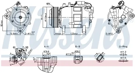 Комплект сцепления в сборе nissens 891148