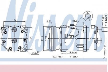 Компресор кондиціонера nissens 89123