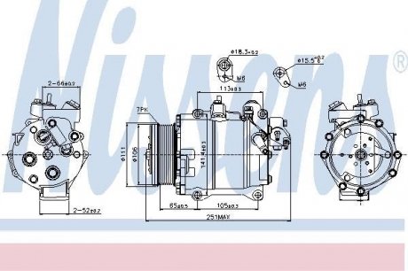 Компресор кондиціонера nissens 89245