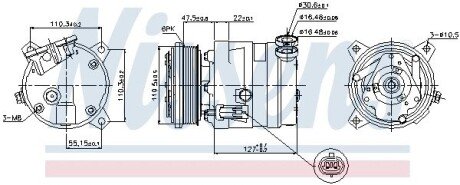 Компресор кондиціонера nissens 89257