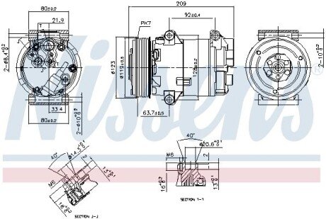 Компресор кондиціонера nissens 89323