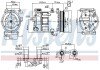 Компресор кондиціонера nissens 89348