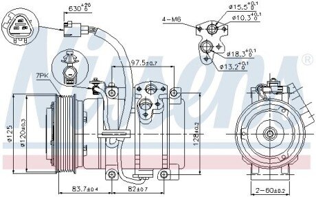 Компресор кондицiонера nissens 89376