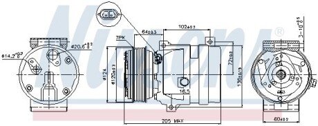 Компресор кондиціонера nissens 89435