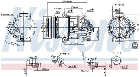 Компресор кондиціонера nissens 89479