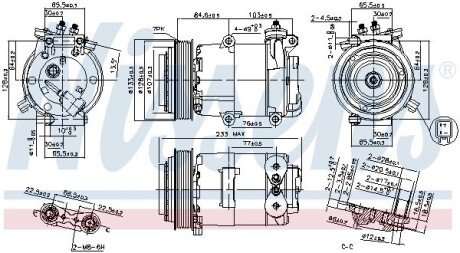 Компресор кондиціонера nissens 89569