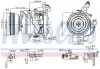 Компресор кондицiонера nissens 89576