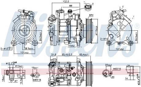 Компресор кондиціонера nissens 89593